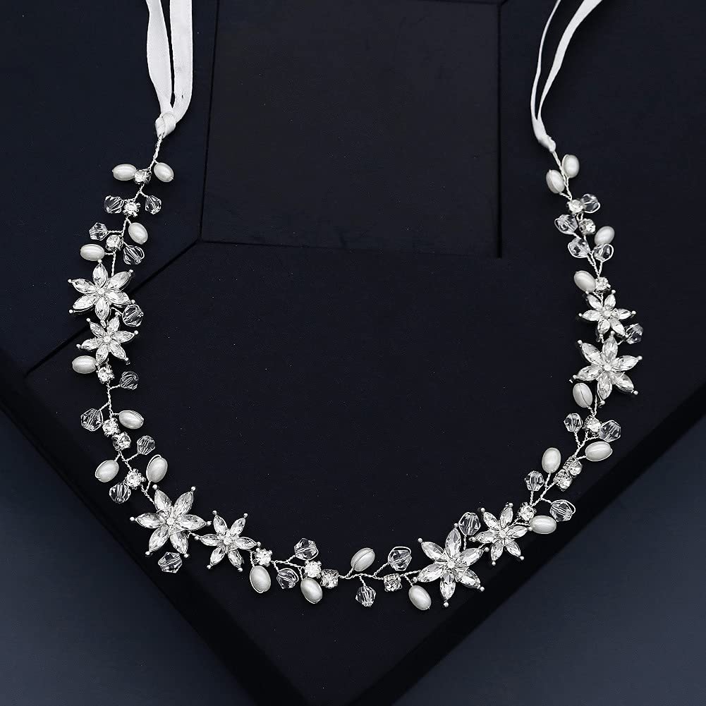 Flower Girl Headpiece for Wedding, First Communion, Bridal, Hair Accessories (F11)