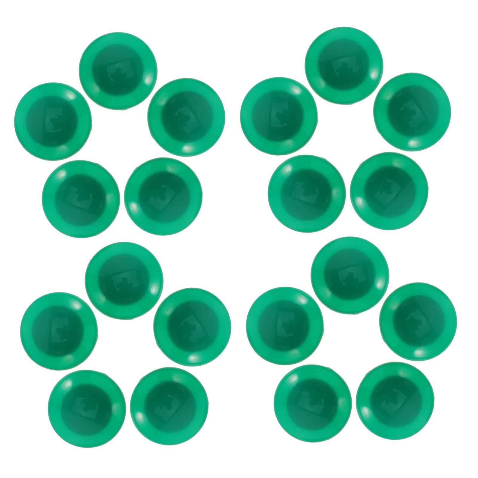 Sosoport 120 Pezzi Calamite Magnetiche Rotonde Verdi 3cm, in Plastica per