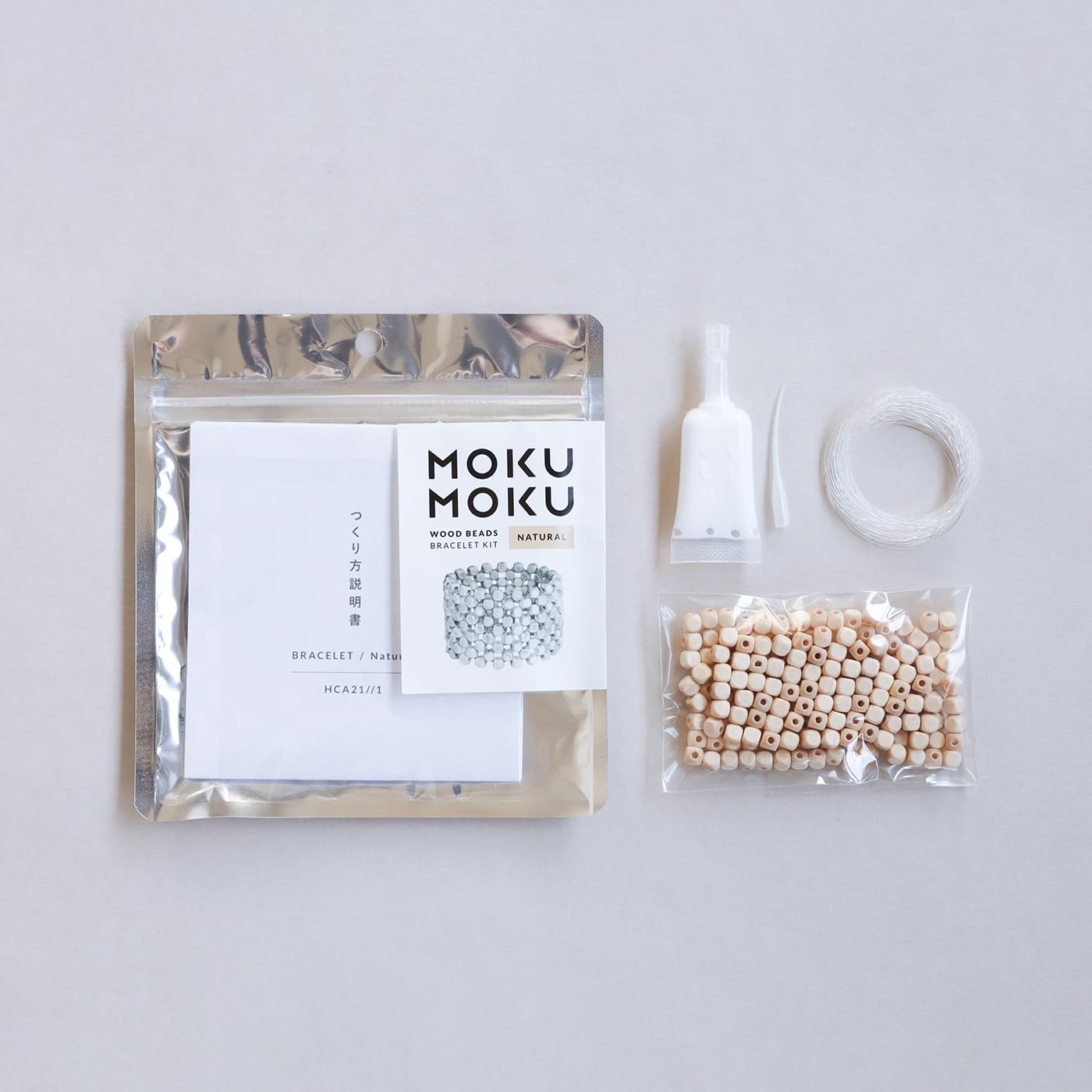 Amazon | MIYUKI（ミユキ） MOKUMOKUウッドビーズ ブレスレット