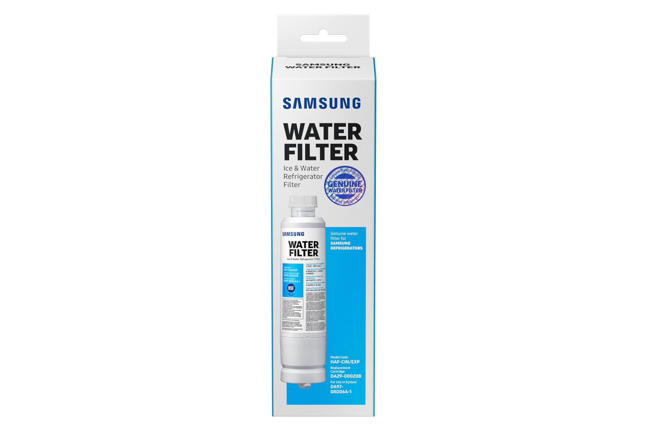 Samsung HAF-CIN/EXP original Wasserfilter für Side-by-Side und French Door Kühlschränke