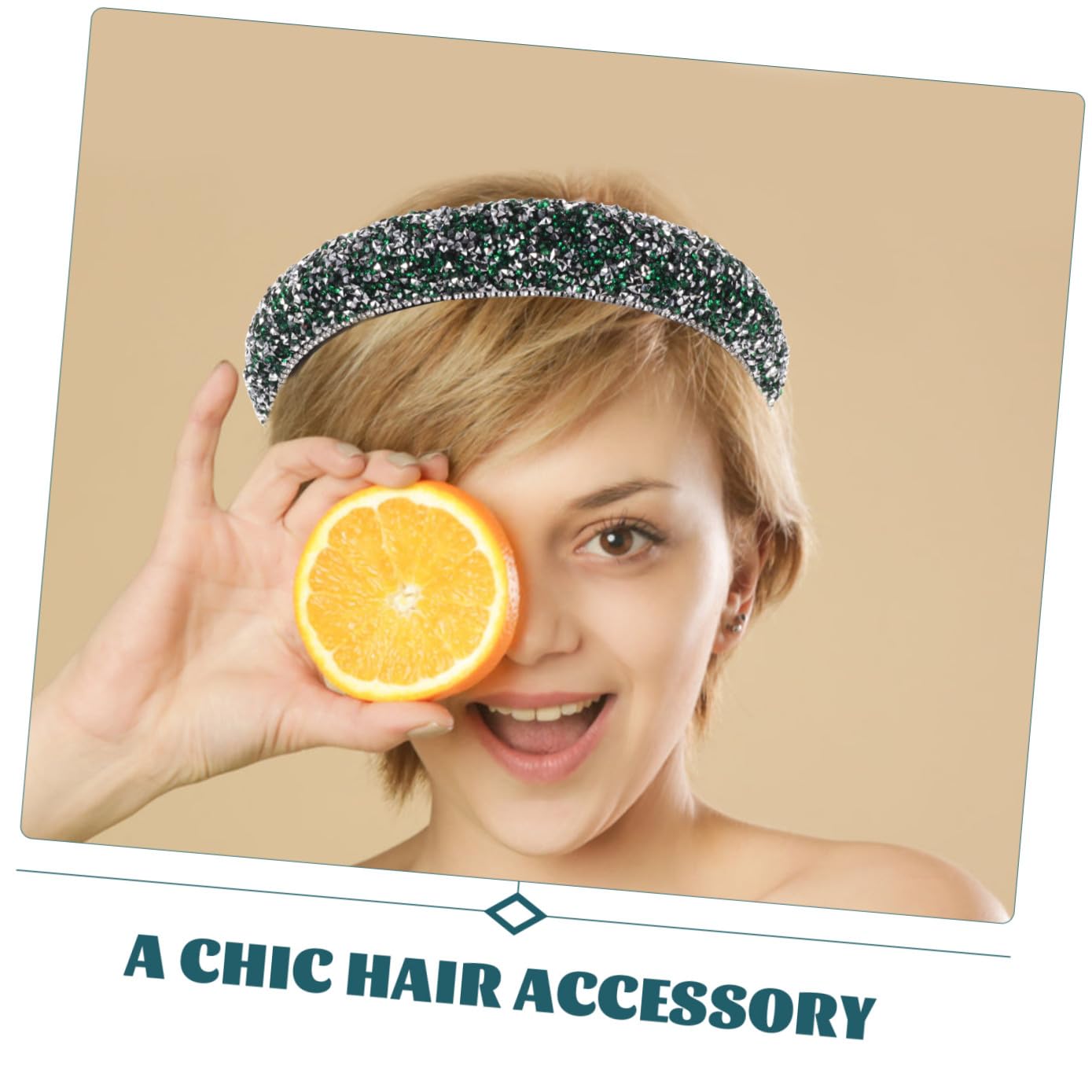 FRCOLOR 5stücke Dekoratives -haarband Mit Glitzersteinen Breiter Haarschmuck Für Besondere Anlässe Eleganter Haarreif Für Perfektes Accessoire Für Hochzeiten Und Fotoshootings