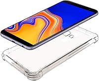 Vista 4 de Zeking Funda para Samsung Galaxy J4 Plus, Galaxy J4 Core Funda transparente de silicona TPU flexible con cuatro esquinas parachoques funda