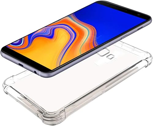 Miniatura 4 de Zeking Funda para Samsung Galaxy J4 Plus, Galaxy J4 Core Funda transparente de silicona TPU flexible con cuatro esquinas parachoques funda