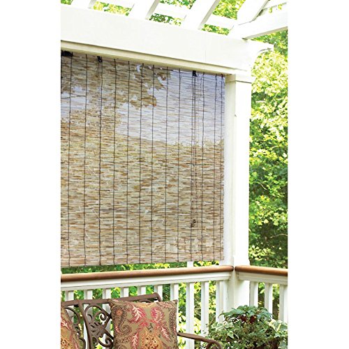 Radiance 0360486 Natural Woven Reed Light Filtering Roll Up Window Blind, 48-Inch Wide by 72-Inch High