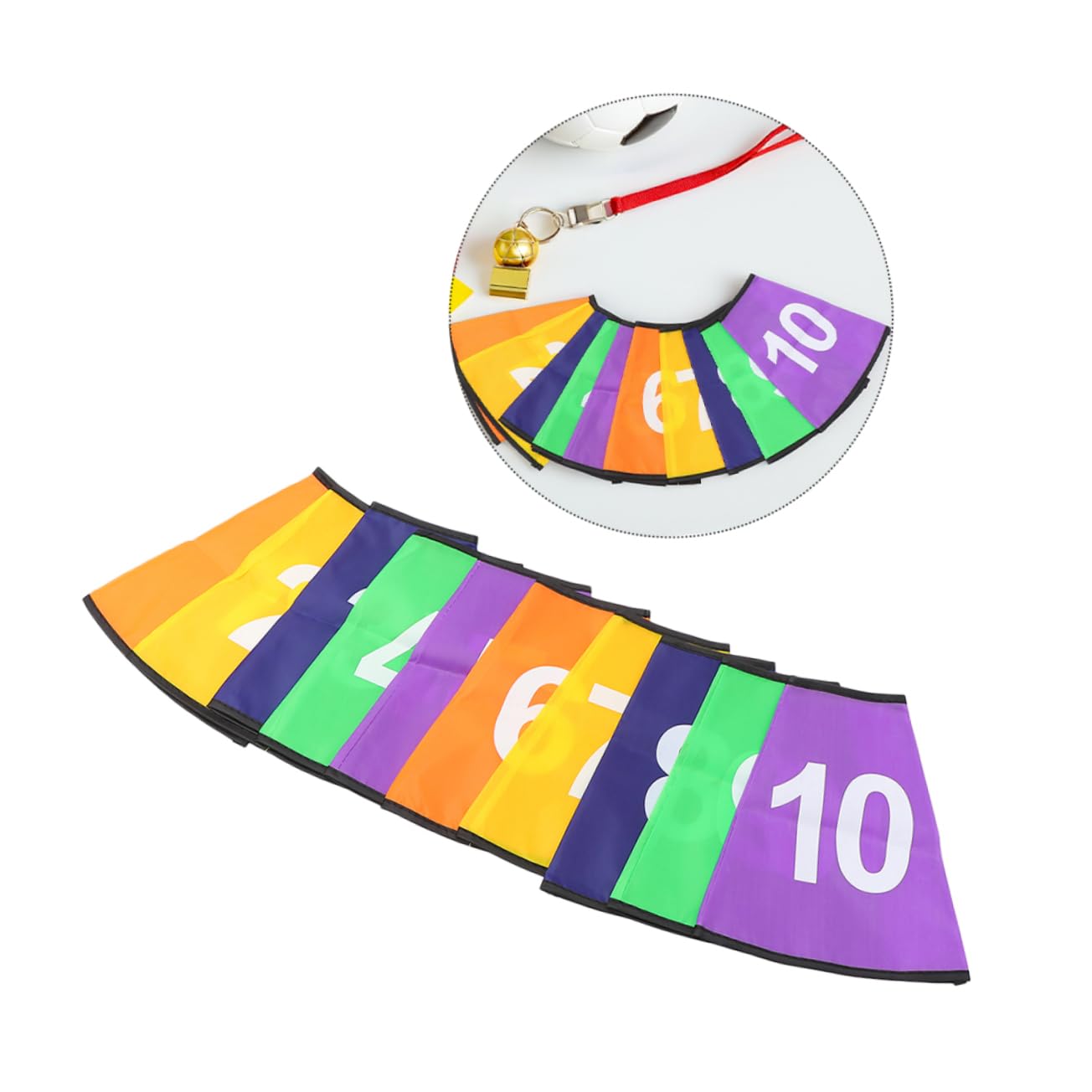 TOYANDONA 2 Juegos Fundas para Conos con Números Visibles Duraderos para Conos de Entrenamiento de Fútbol Mangas de Logotipo para Prácticas de Posicionamiento y Ejercicios de Agilidad
