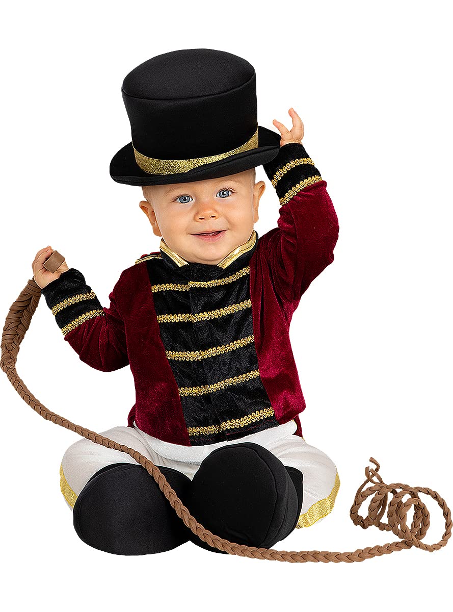 Funidelia | Disfraz de domador para bebé Domador, Circo, Original y Divertido - Disfraz para bebé y divertidos accesorios para Fiestas, Carnaval y Halloween - Rojo