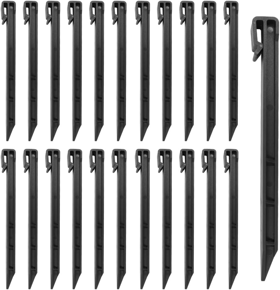30 Pieces 10Inch Plastic Garden Stakes, Plastic Lawn
