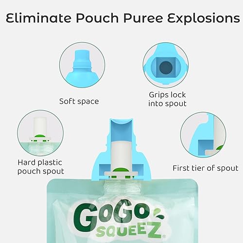 Miniatura 4 de Funda de silicona de grado alimenticio suave para bebé, evita derrames, destete LED, autoalimentación, protege la boca de los niños, tapas de bolsa