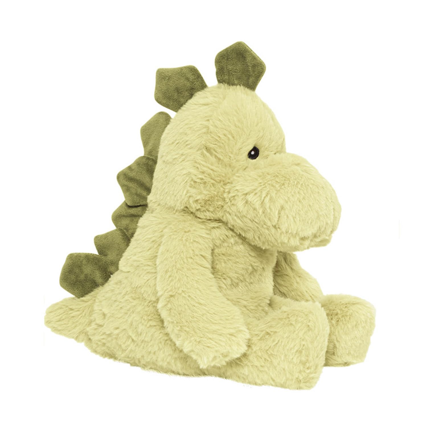 PLIC - Dinosaur Hot Water Bottle, Microwave-Heated Soft Toy, Removable Ball Bag, Warm & Cold for Colics & Bobos, Washable Cover