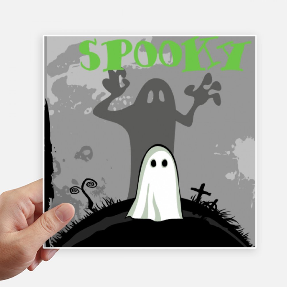 Calcomanía de Halloween cuadradas personalizadas DIYthinker para pared de motobike 4 piezas
