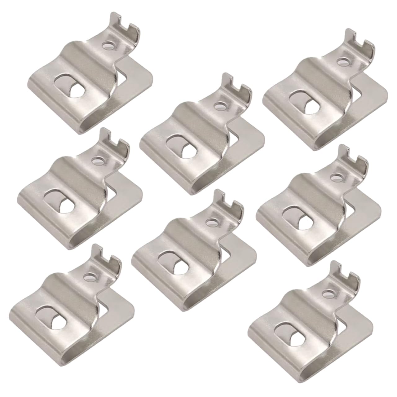 EXCEART 4 Set Fibbia Della Vita Utensile Cintura Di Lavoro Chiave Gancio Per Clip Da Cintura Per Utensili Elettrici Cintura Per Utensili Pesanti Argento Acciaio Inossidabile 8 Pezzi*4