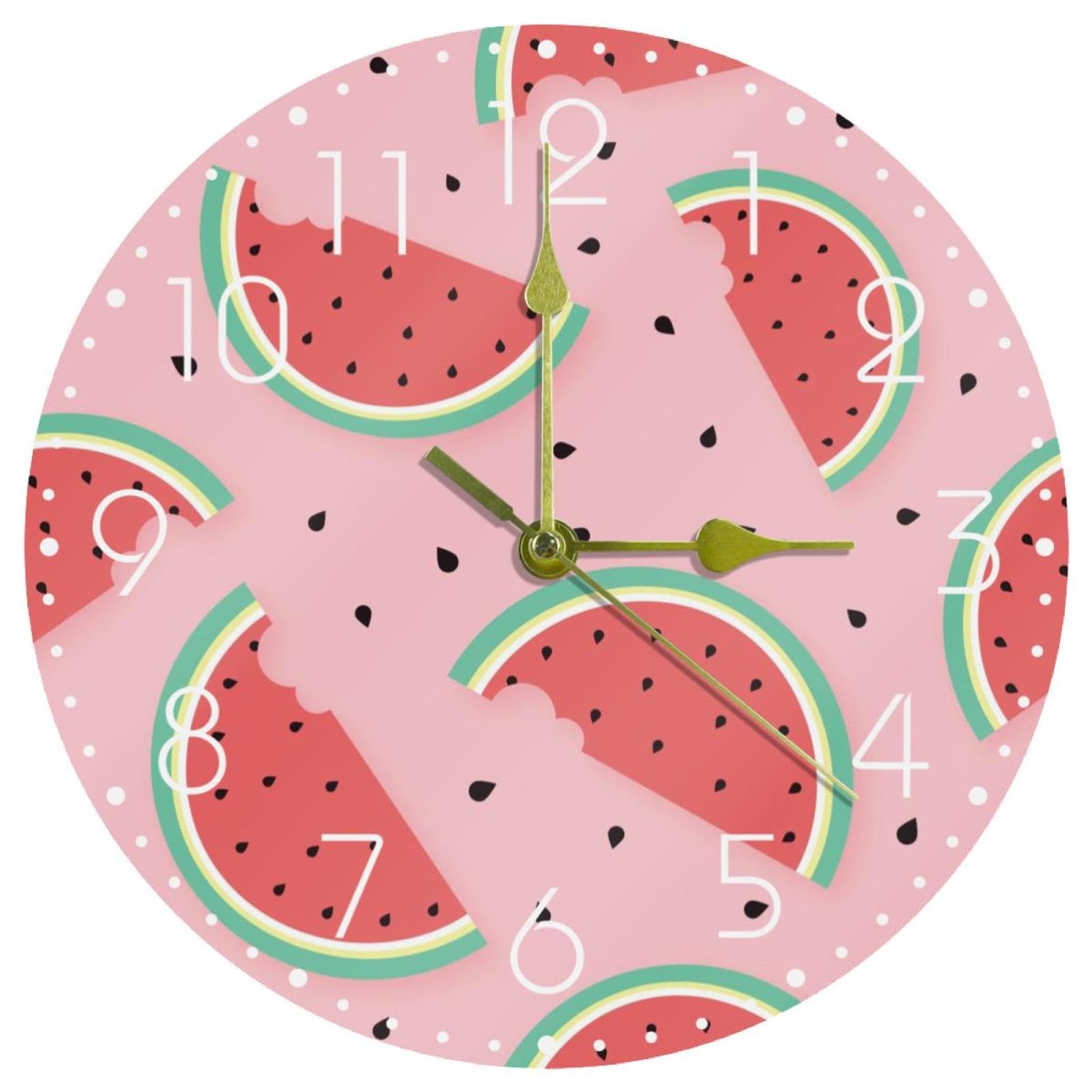 Horloge ronde de bureau 25 cm silencieuse pour espace de travail