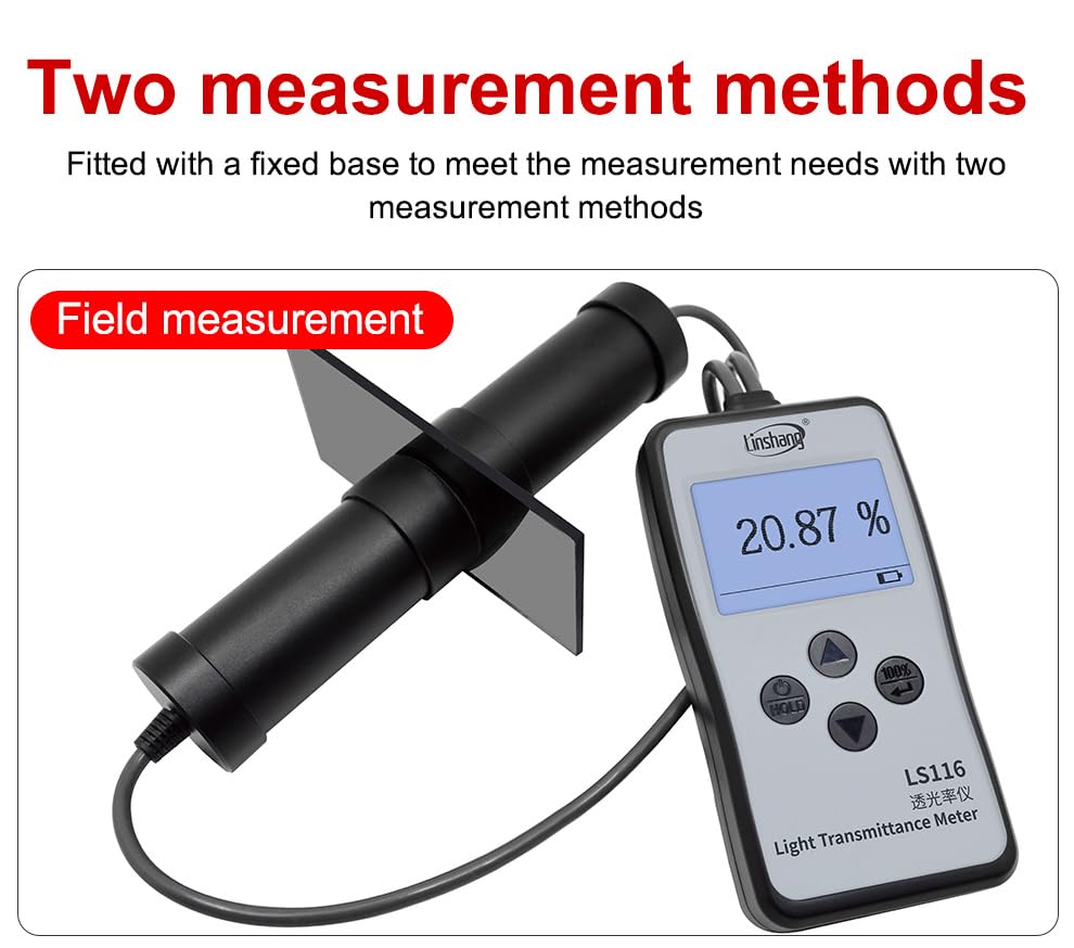 Linshang LS116 demonstrating field measurement without the holder.