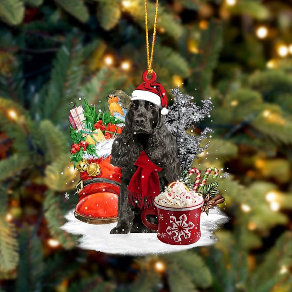 for pets only 新品スペシャルオーダー カラー25cm＆リード限定品 Amazon.com: Black English Cocker Spaniel Dog Christmas Hanging