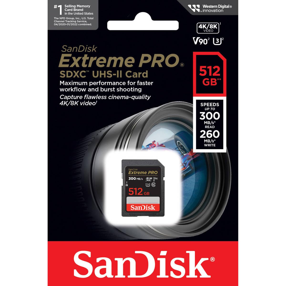 Amazon.com: SanDisk 512GB Extreme PRO UHS-II V90 SDXC Memory Card