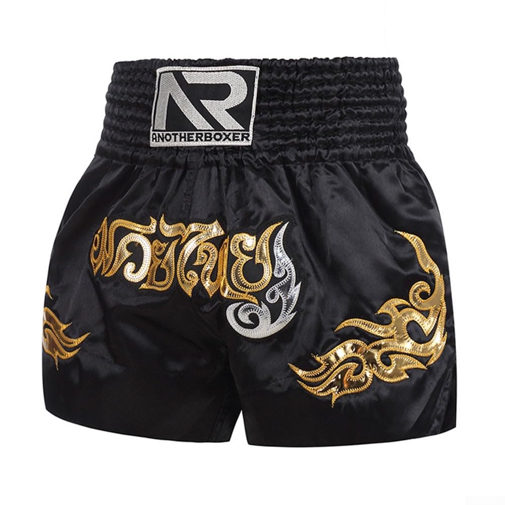 Pantalones cortos de boxeo, unisex, para artes marciales mixtas, Muay Thai, pantalones cortos de entrenamiento, para adultos, para campamentos de verano, combates