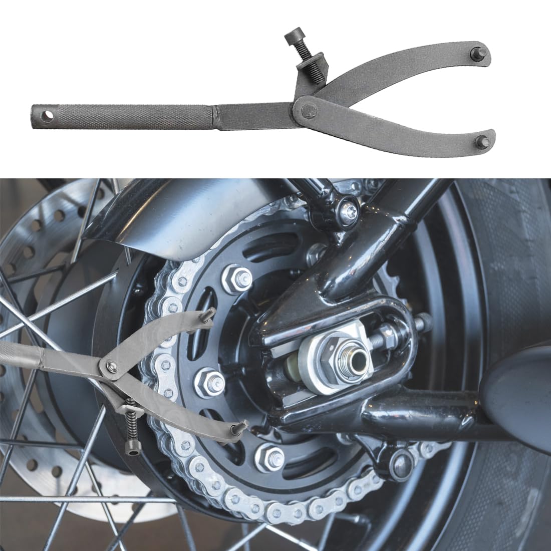 Llave de Volante de Tipo Y, Herramienta de Llave de Embrague, Llave de Embrague Variador de Moto, Llave Ajustable de Embrague, Instalar y Quitar Accesorios de Motocicletas