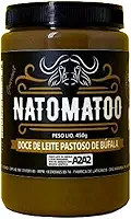 Doce de Leite Búfala Gourmet A2A2 Natomatoo, 400g, 8% Açúcar, Sem Aditivos