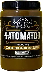 Doce de Leite Búfala Gourmet A2A2 Natomatoo, 400g, 8% Açúcar, Sem Aditivos