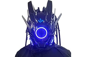 Punk Mask Cosplay for Men, Cool Helmets with Costume Accessories