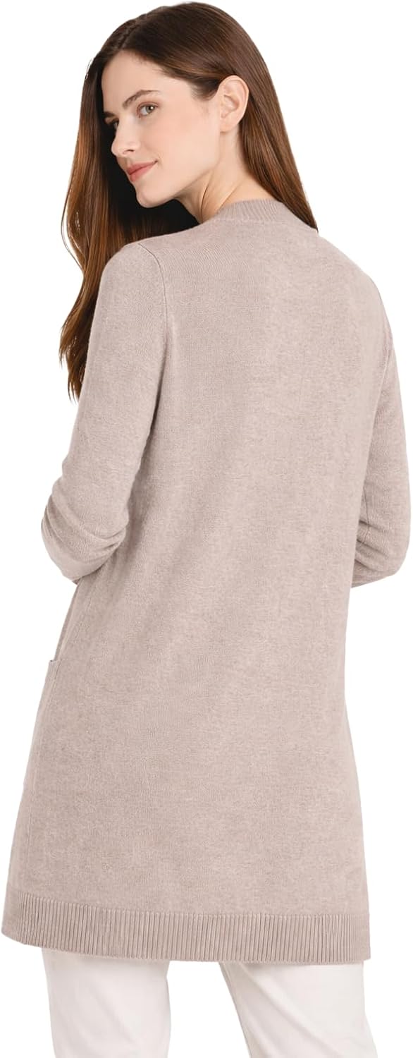 State Cashmere Long Sweater Cardigan Women 100% Pure Cashmere Cardigan with Pockets Cashmere Cardigans for Women
