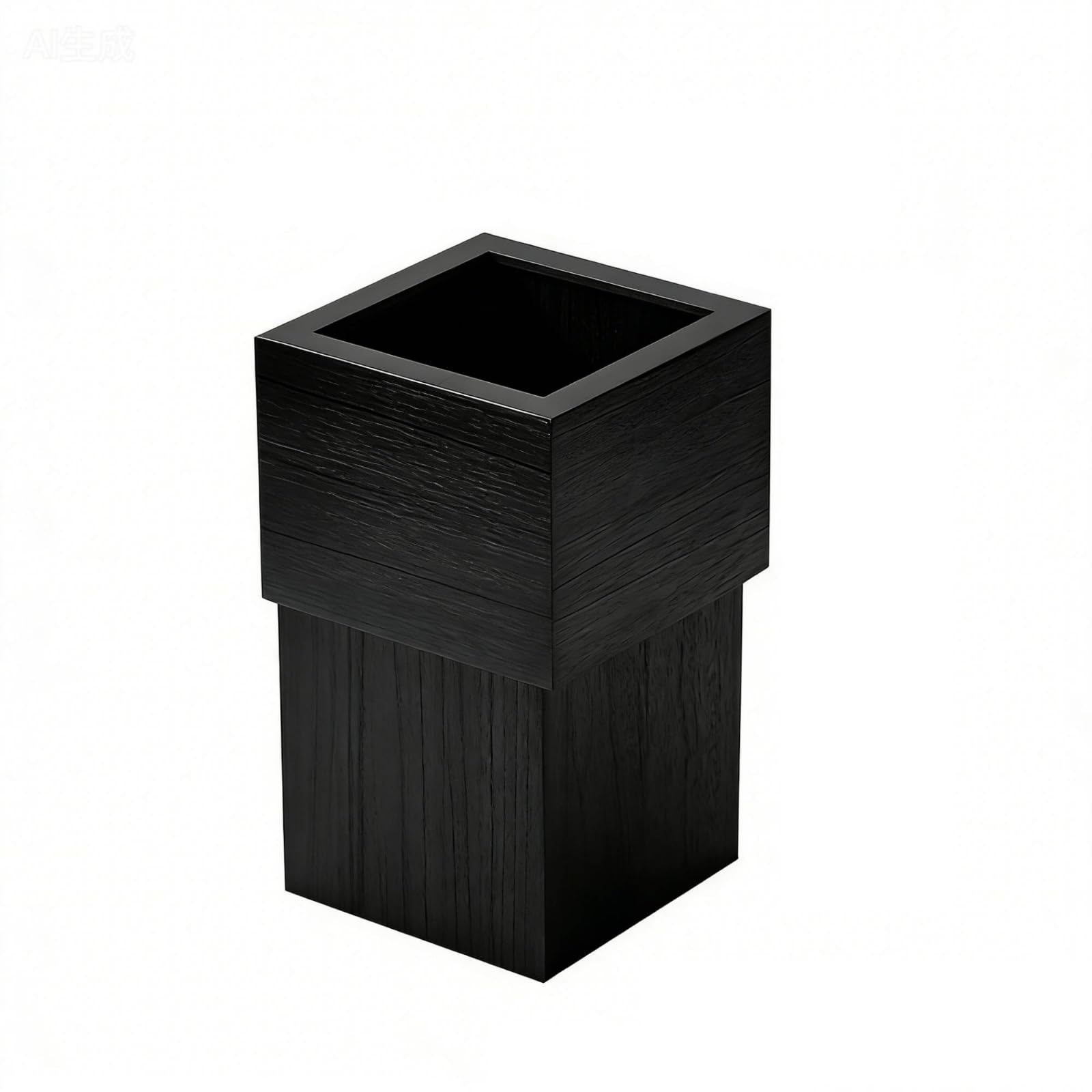 Papelera Compacto, Color Negro