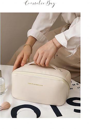 Miniatura 7 de Bolsa de cosméticos para mujer bolsa de cosméticos de viaje portátil de gran capacidad bolsa de cosméticos de viaje para mujer bolsa de
