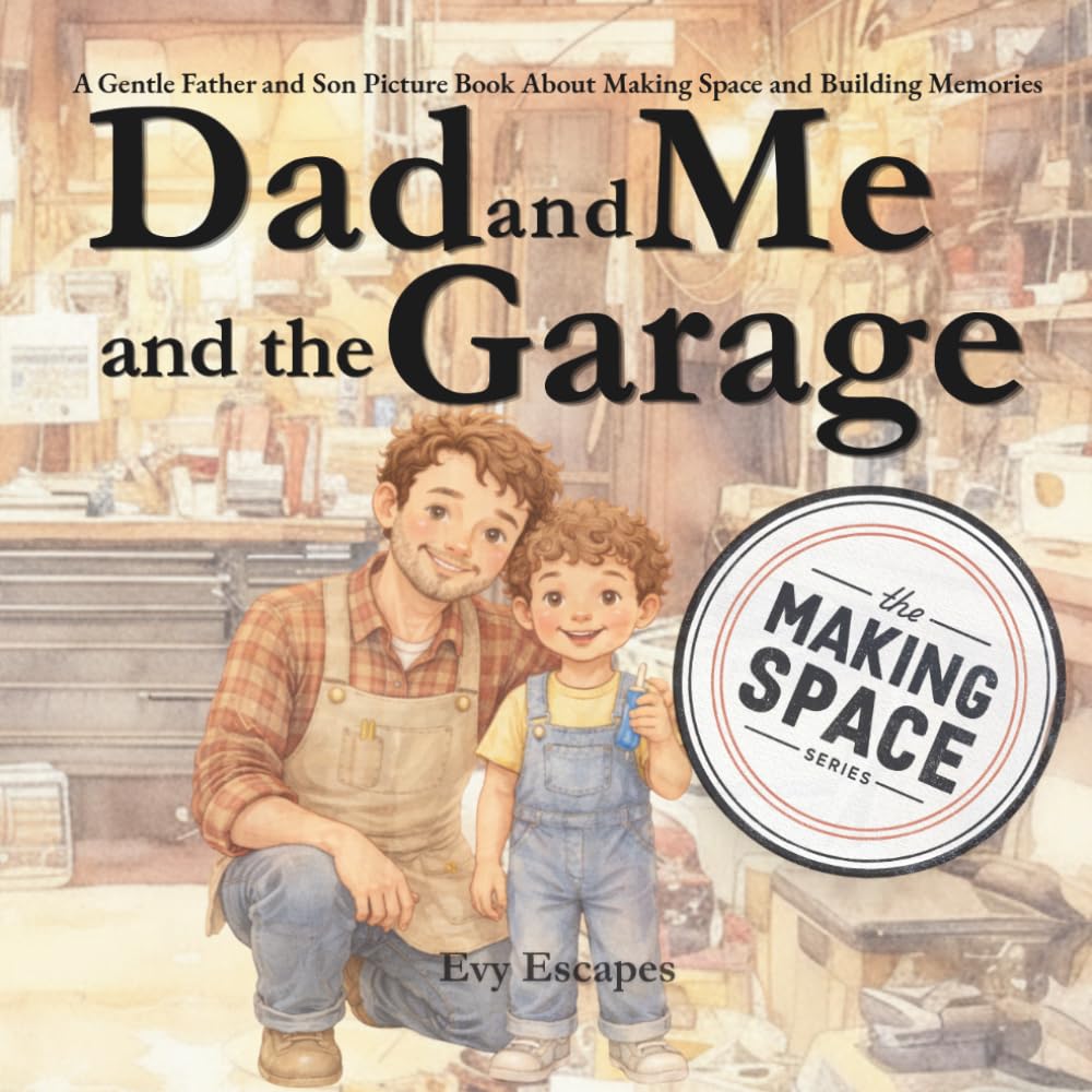 Dad and Me and the Garage: A Gentle Father and Son Picture Book About Making Space and Building Memories (The Making Space Series)