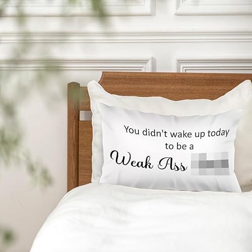 Miniatura 2 de Fundas de almohada decorativas con texto en inglés "You Didn't Wake Up Today to Be a Webil", fundas de almohada decorativas de 12 x 20 pulgadas para