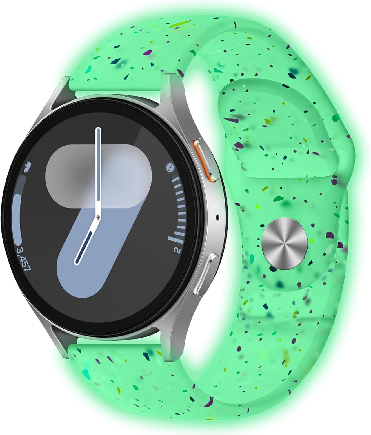 Bands Compatible for Samsung Galaxy Watch 7/FE/6/5/4 40mm 44mm/Watch 6 Classic 43mm 47mm/Watch 5 Pro 45mm/Watch 4 Classic 42mm 46mm, 20mm Soft Silicone Sports Replacement Strap Women Men