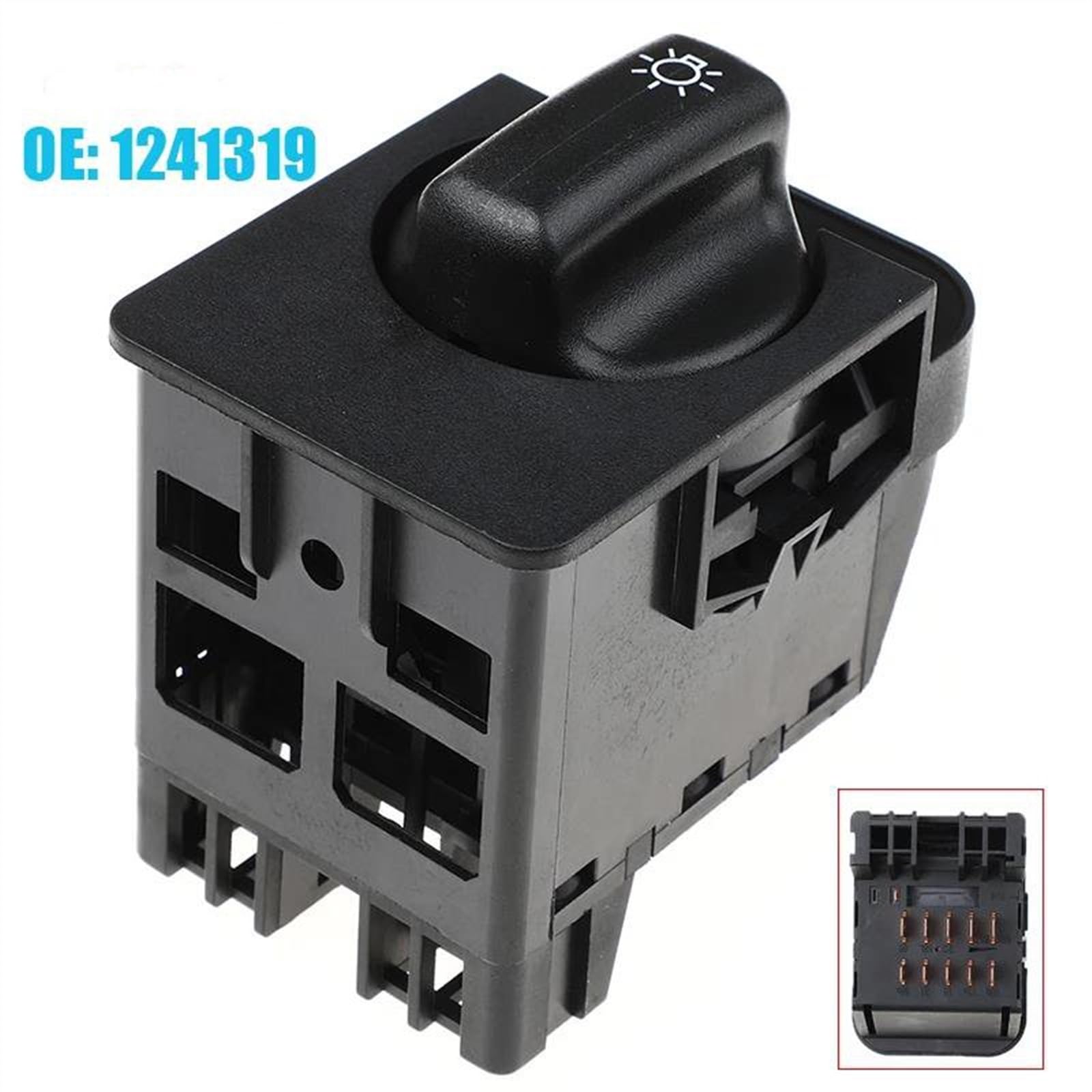 Interruptor de Luces para Coche Opel Astra Corsa. Botón de Control de Luces antiniebla y Faros Delanteros. 1241319 90381877
