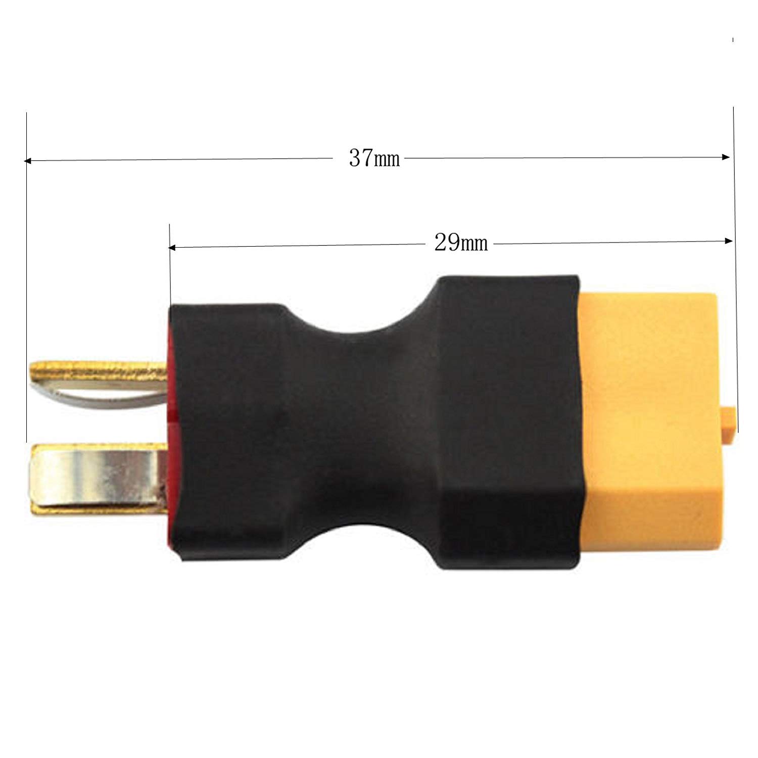 4 Adaptateurs XT60 Mâle Vers Deans T Femelle – Sans Fil, Connecteurs RC Pour Batteries LiPo Et NiMH