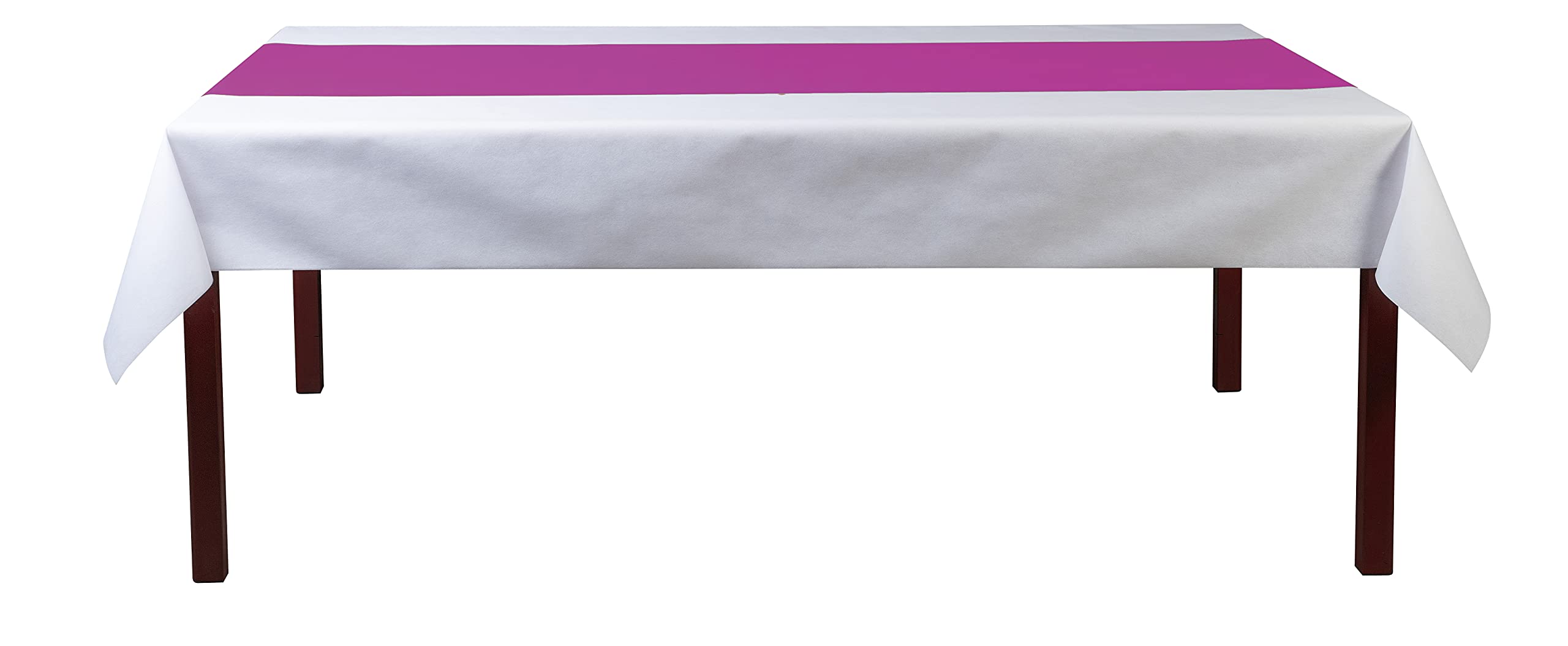 Cogir R732453I Exacompta Spunbond - Mantel desechable en Rollo (4 Rollos), 40 cm de Ancho x 24 m de Largo, Impermeable, Lavable, precortado, Cada 1,2 m, Hortensia