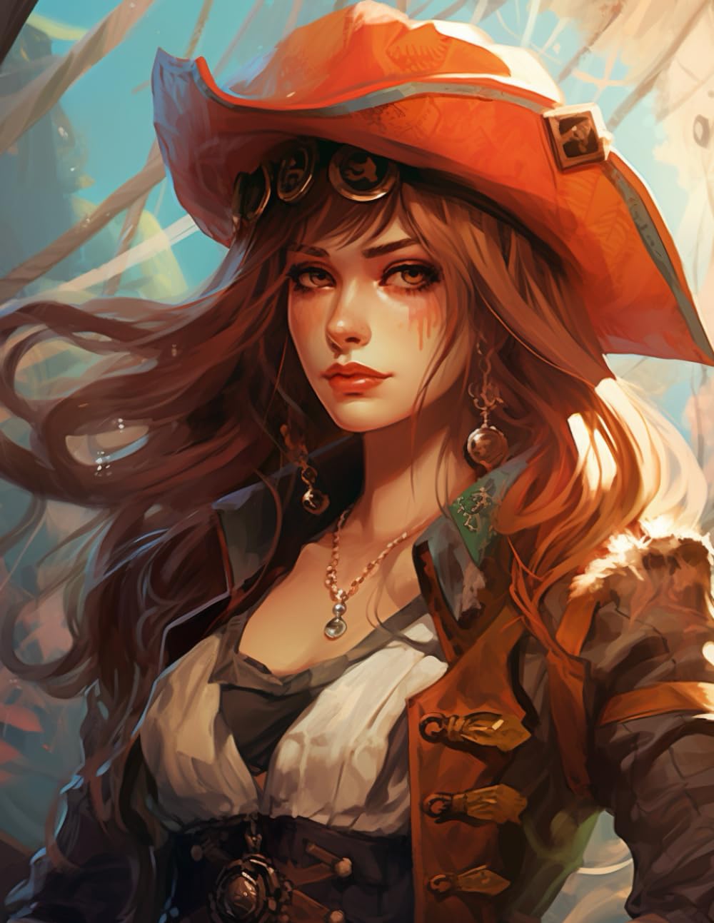 Female Pirate Coloring Book