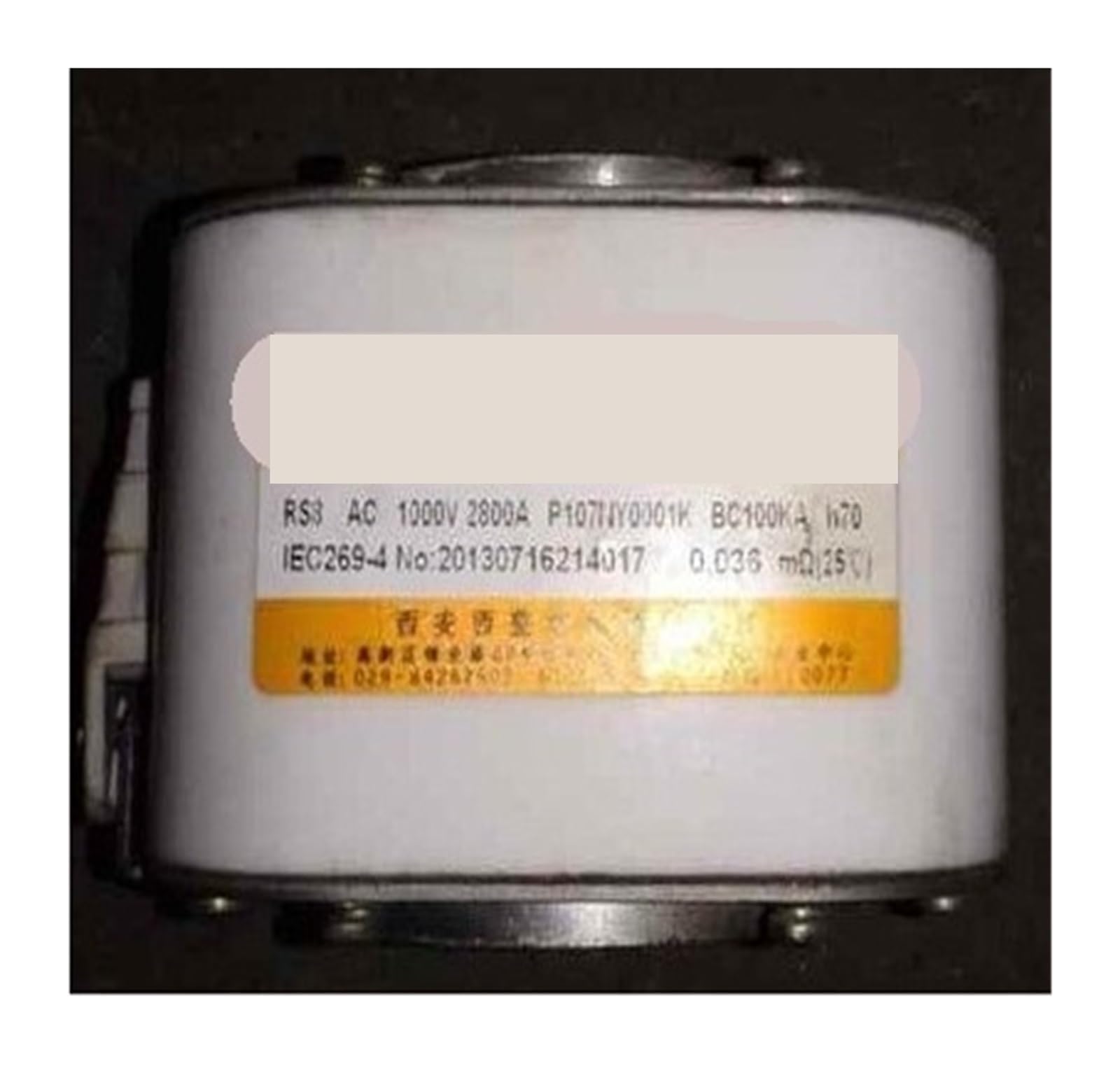 SFJSFIMQ Fuses RS8 AC1000V 2800A P107NY0001K BC100KA h70 RS8 AC600V 1400A P2m105N1 h RS8 AC800V 560A Lm105NK h52(RS8 AC800V 560A Lm105NK h52)