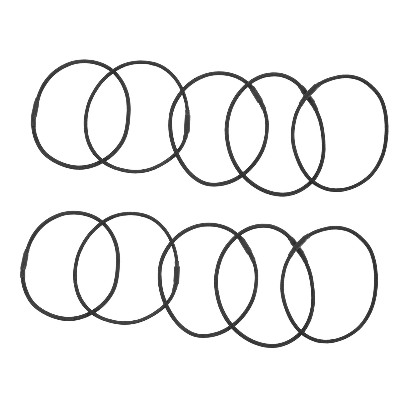 DECHOUS 10pcs Microphone Shock Mount Replacement Rubber Bands Sturdy Elastic Holder for Desk Mic Stand Noise Reduction Vibration Dampening for Audio Recording