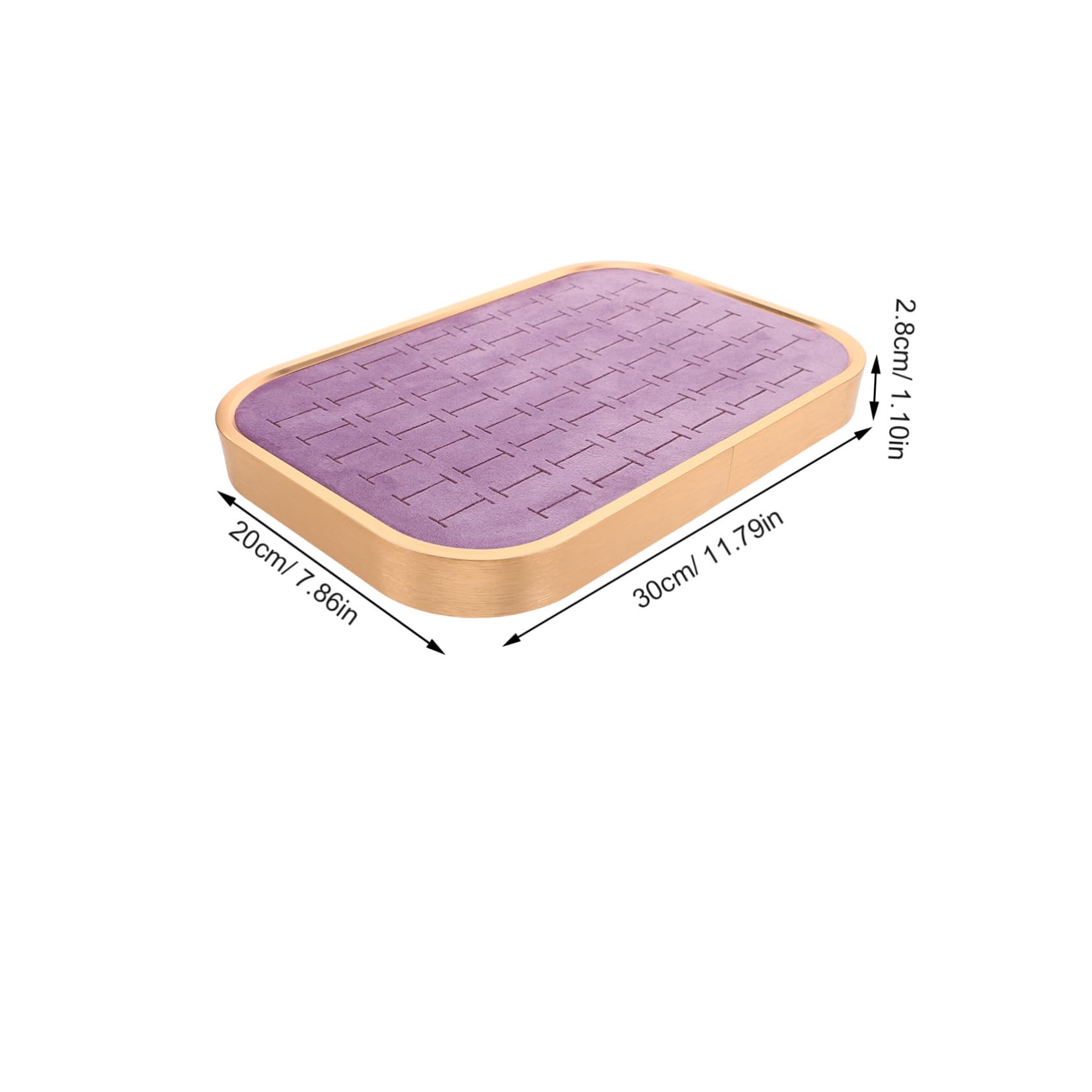 Gatuida Bandeja Organizadora para Joyas de Terciopelo Compartimentos Apilables Inserto para Soporte para Anillos Pendientes y Collares Diseño Rectangular Compacto para Mujeres y Niñas