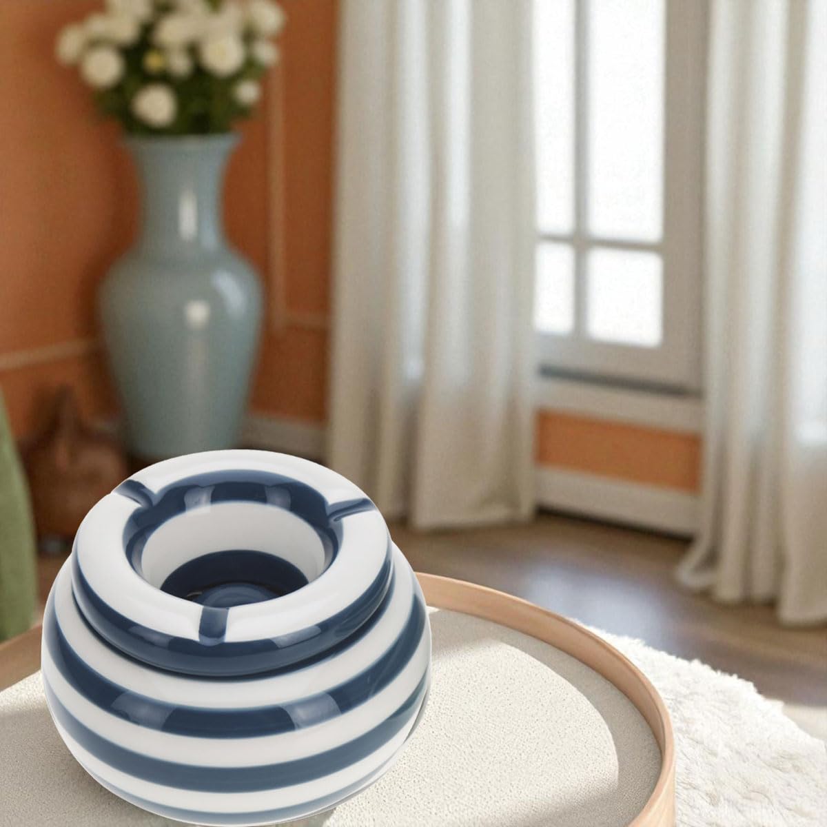 MIJOMA Sturmaschenbecher - Wetterfester Aschenbecher Mit Deckel Für Innen & Außen