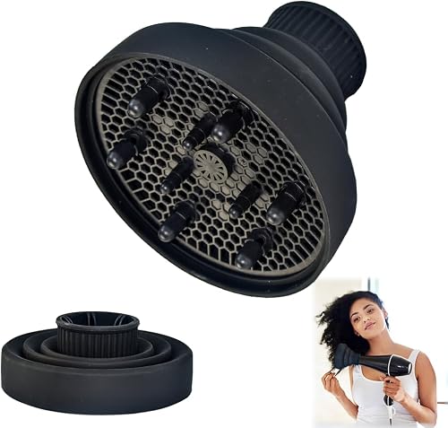 Diffuseur Sèche-Cheveux en Silicone Diffuseur Cheveux HAOMEEDUO