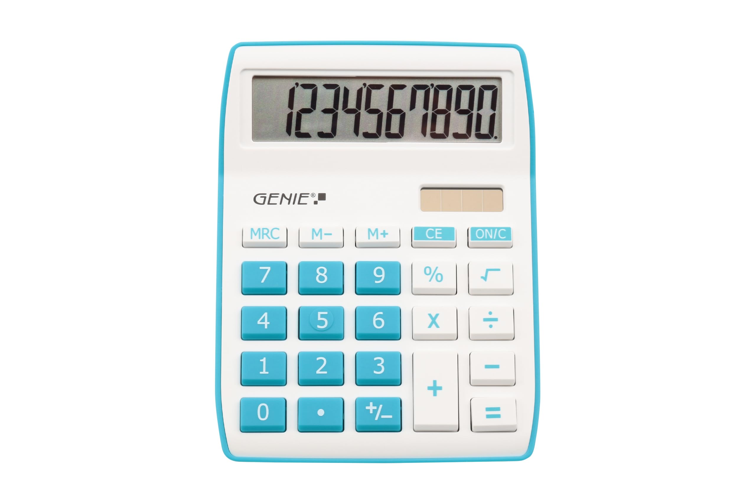 Genie Desktop Calculator 840 B 10 Digit Display Blue
