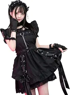 [エーシーディーシーラグ] LOVE PIUNK エプロン ACDC RAG 地雷 メンヘラ 病みかわいい ユニセックス