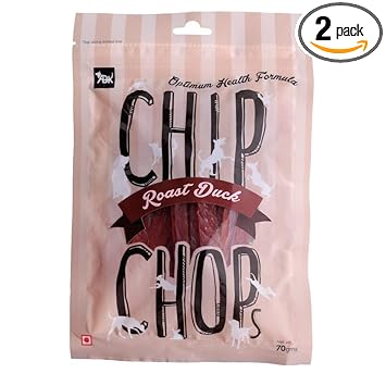 Chip Chops Roast Duck Slice, Dog Treats, 70g, Optimum Health Formula (Pack of 2)