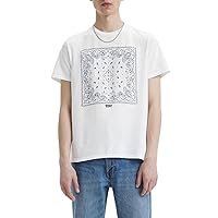 Levi's Graphic Crewneck Tee T-shirt, Bandana Bw White+