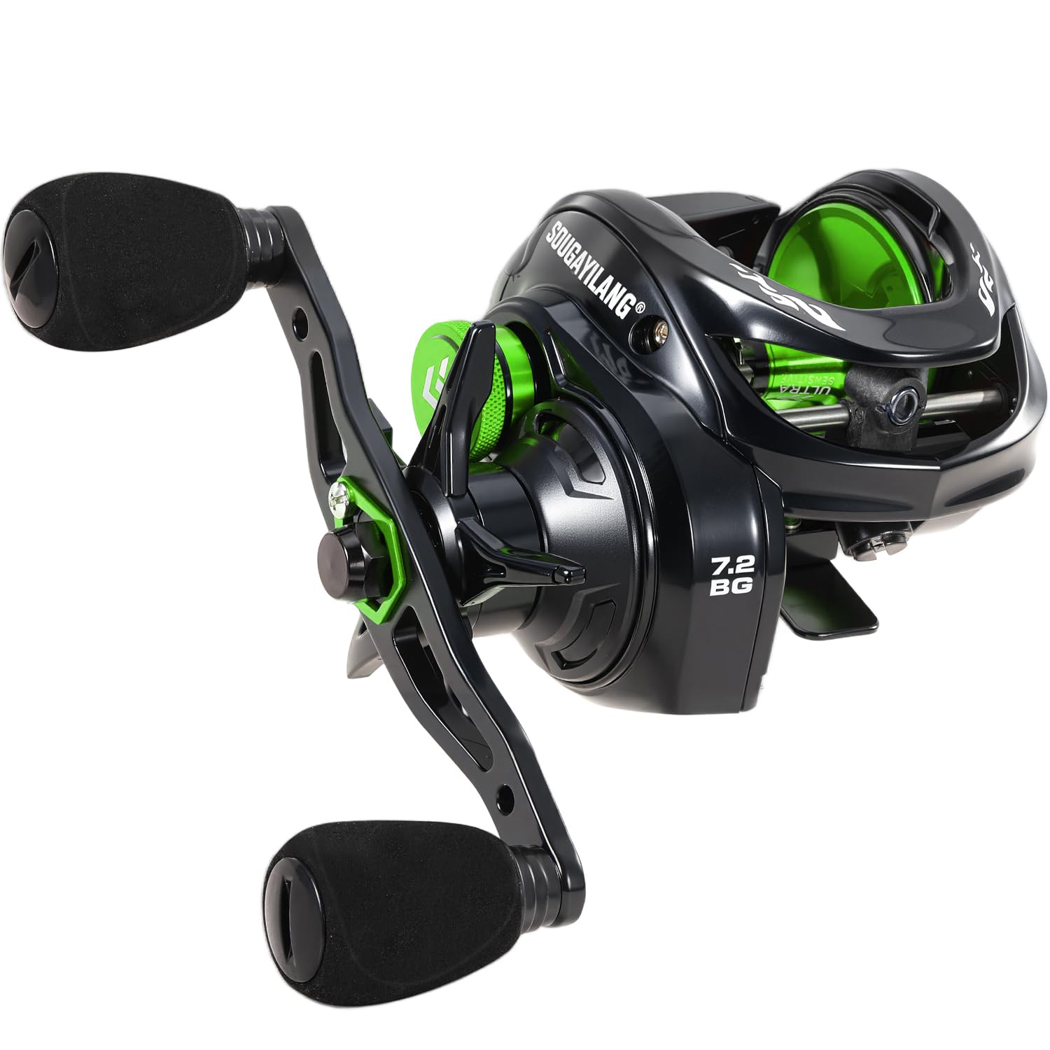 Yun Nong LXC Baitcasting Reel โ 7.2:1 High-Speed Gear Ratio, 36LB Carbon Fiber Drag, Magnetic Braking System โ Suitable for Saltwater & Freshwater Fishing