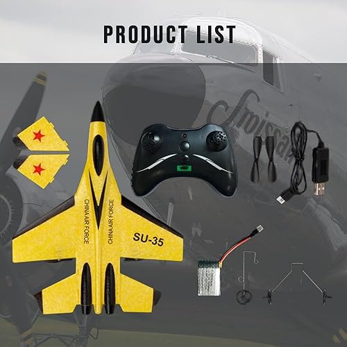 Miniatura 3 de SU-35 Jet Fighter Stunt RC Avión avión de control remoto 24G juguete de avión RC FX620 Aero Jet Control Remoto Avión Hobby RC Aviones Modelo de