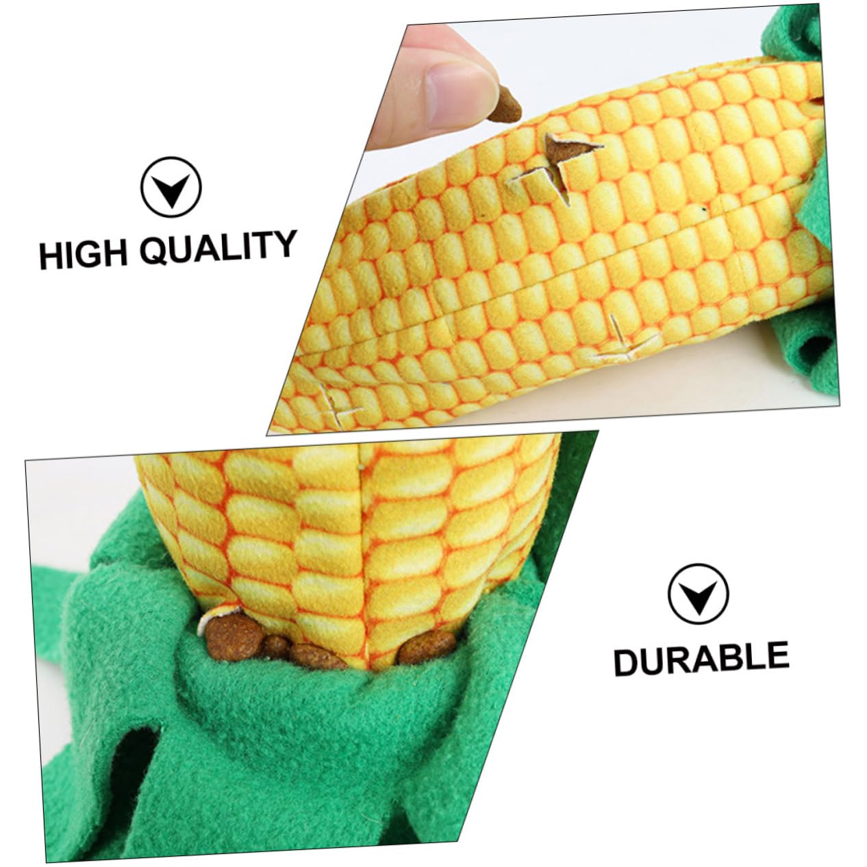 FRCOLOR 2juegos Juguete Para Mascotas Forma De Maíz Dispensador De Comida y Juguete Molar Para Estimulación Cognitiva y Reducción Del Estrés Perros