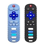 ERSIHUA 2Pcs Silicone Teething Toys, TV Remote Control Shape Teethers for Babies Teething Toys, Silicone TV Remote Teether BPA Free/Dishwasher/Refrigerator Safe