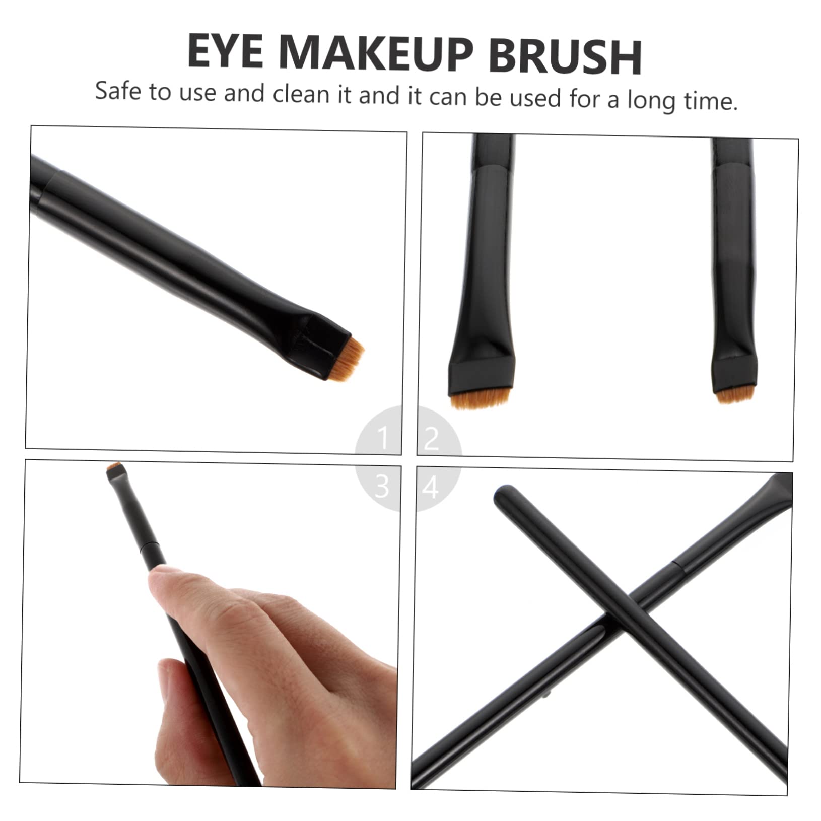POPETPOP 15pezzi Pennelli Per Trucco Professionale Kit Di Spazzole Per Eyeliner Ombretto e Make up Per Occhi Setole Materiale Di Alta Qualità Per Applicazione Facile e Precisa