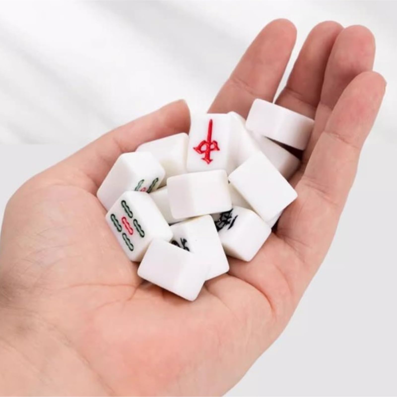Chinesisches Mahjong Kleines Mahjong-Set, MahJongg-Fliesen-Set, Klassisches Chinesisches Mahjong-Set, Tragbares Mahjong-Tischbrettspiel Für Familie Reise Spiel