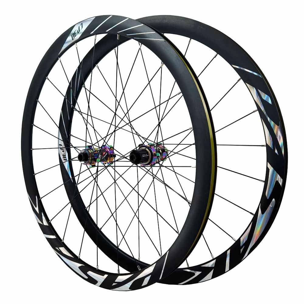 Juego De Ruedas Off-Road 700C Ruedas Delanteras Y Traseras De Eje Pasante 15/12 * 100mm 12 * 142mm, Llantas De Doble Pared, HG 7-12 Velocidades, Freno De Disco con Bloqueo Central